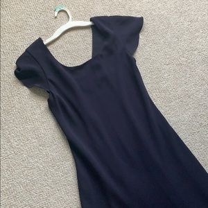 Simple Navy Blue Dress